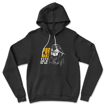 Darth Pug Hoodie in Black color